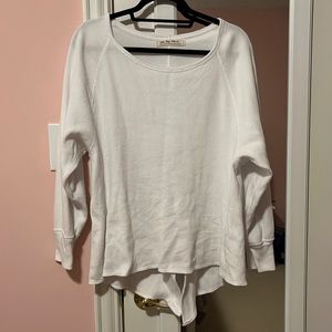 We the Free by Free People Long Sleeve Thermal Tunic White